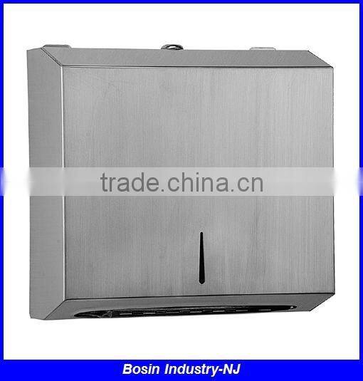 wall mounted hand towel dispenser with SUS 304, stainless steel tissue dispenser