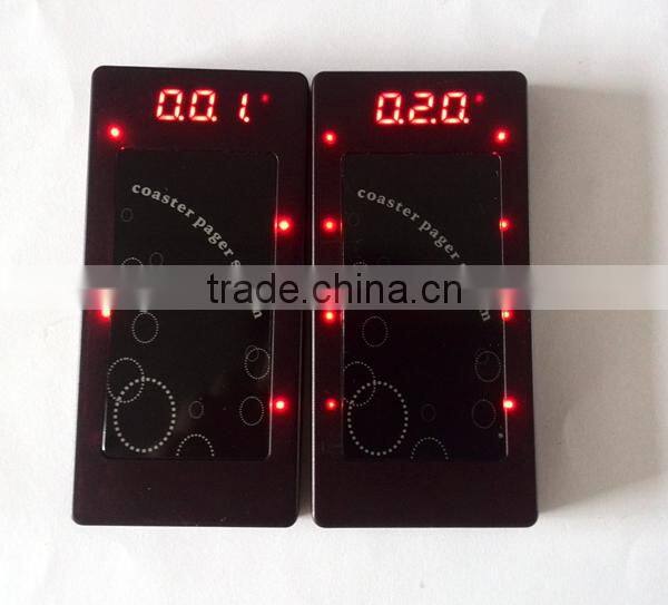 Guest Coaster Pager System for KFC fast food restaurant call customer to pick up order sound vibration flash