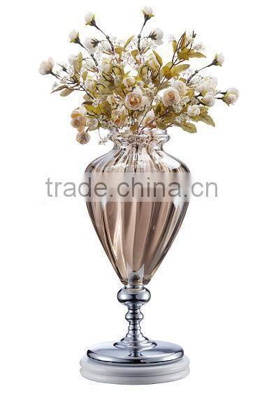 White diamond ceramic flower vase for wedding table decoration