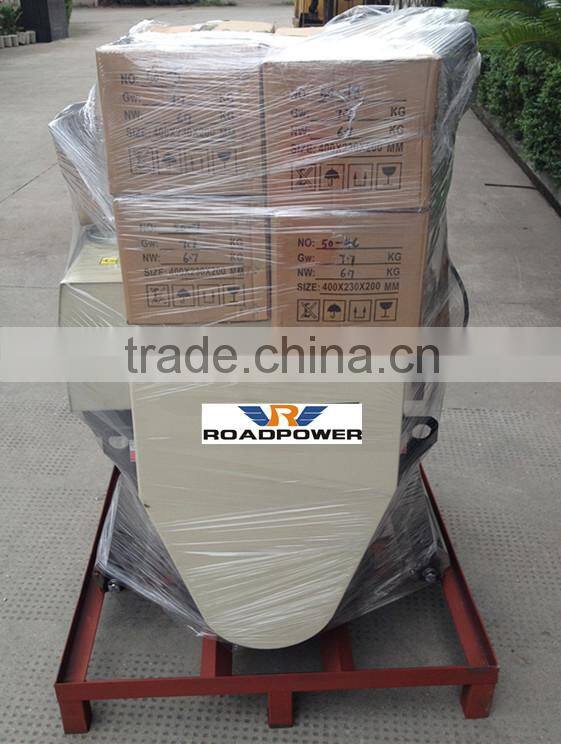 2015 Hot-sell Walk Behind Double Drum Mini Vibratory Tamping Roller Asphalt Gasoline Honda Vibratory Roller