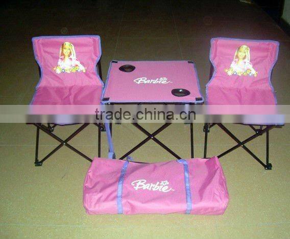 Foldable beach chair set 2pcs foldable beach chairs with 1pc foldable beach table