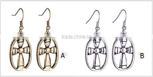 >>New SW16514 dangle jesus cross earring/