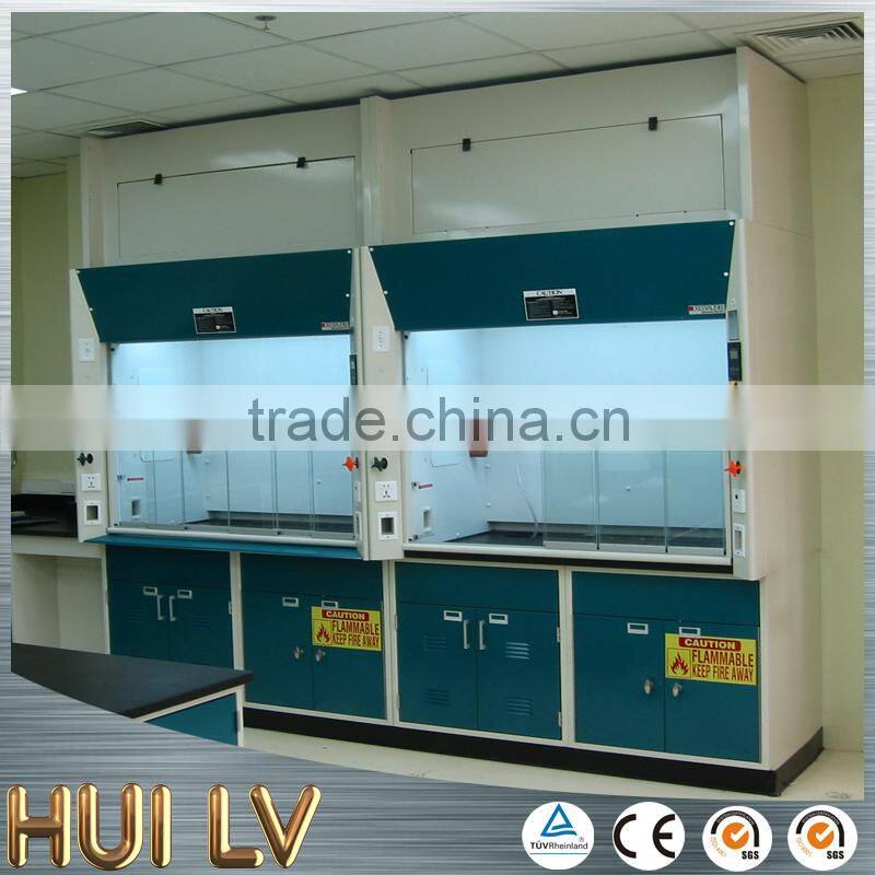 Best price chemical resistance PP and steel lab furniture equipment chemical fume hood