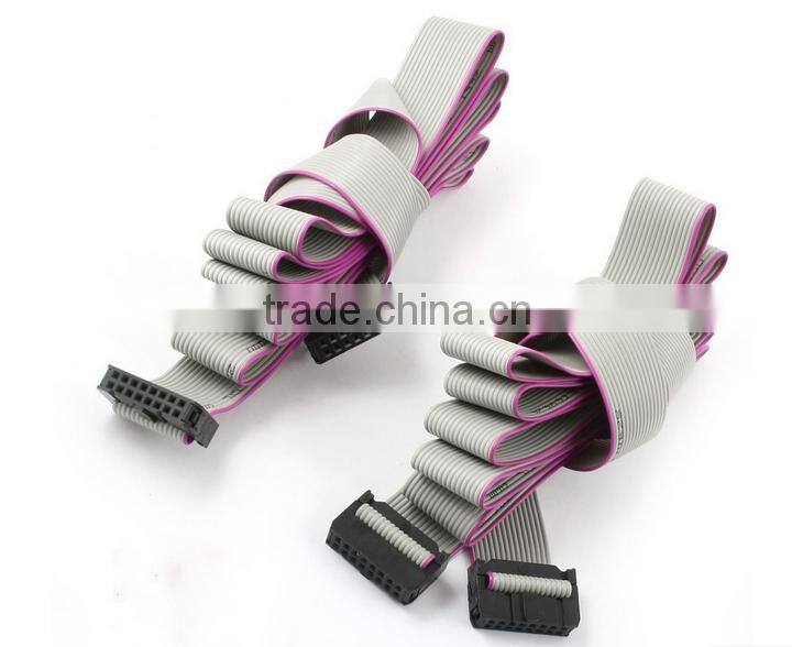2.54mm Pitch 2x8Pin 16Pin IDC Flat Download Program Ribbon Cable 300mm 12-inch