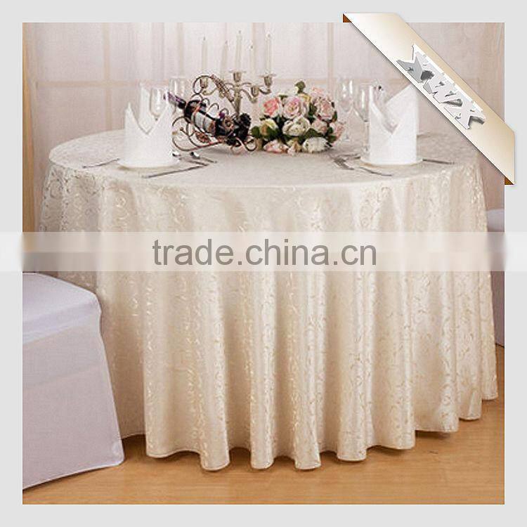 TC-147 New Polyester Jacquard Wedding/Restaurant Table Cloth for Sale