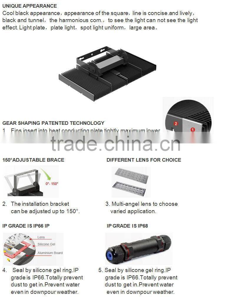 2016 alibaba new products High quality 150w waterproof led tunnel light