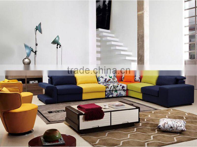 Modern colorful modular sofa