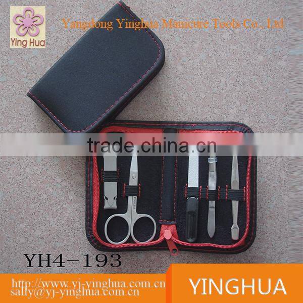 High quality cheap custom white travel manicure kit