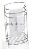 Square metal overdoor towel rack