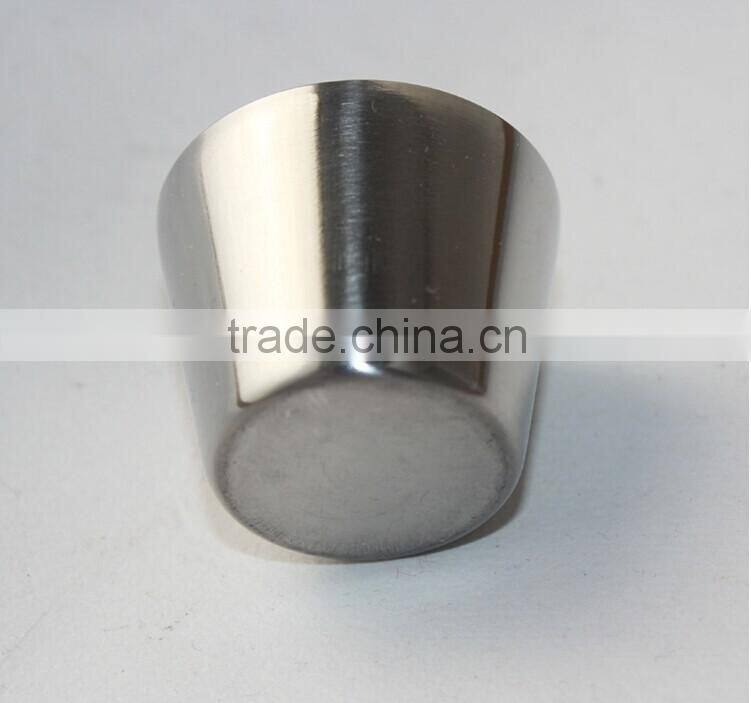 Savage 18/8 Stainless Steel Shot Glasses with Black Leather Case,1oz set of 4 pcs