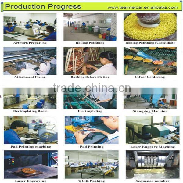 Manufature Direct Sale Decorative Chrome Plated Car Fender Sticker