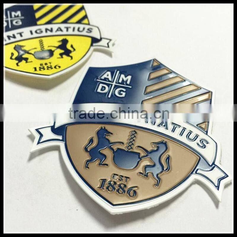 Hat/Grament logo Customer brand pvc silicone 3d patch soft custom rubber patches