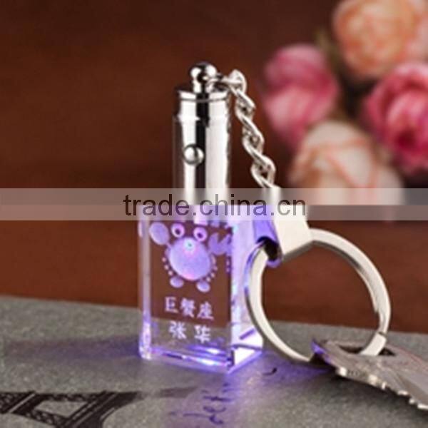 colorful cheap gift crystal keychain