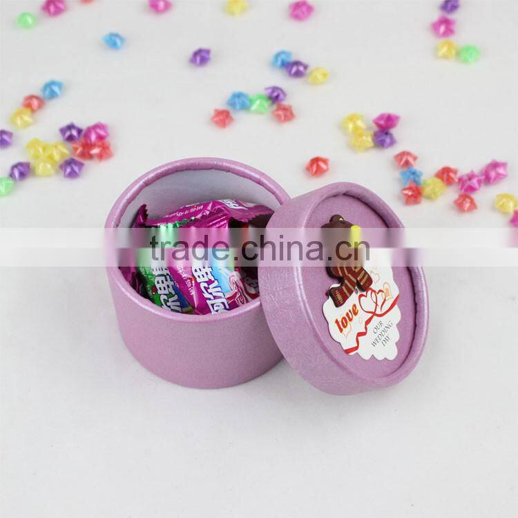 Lovely rounded cartoon candy box for packing candy ,chocolate