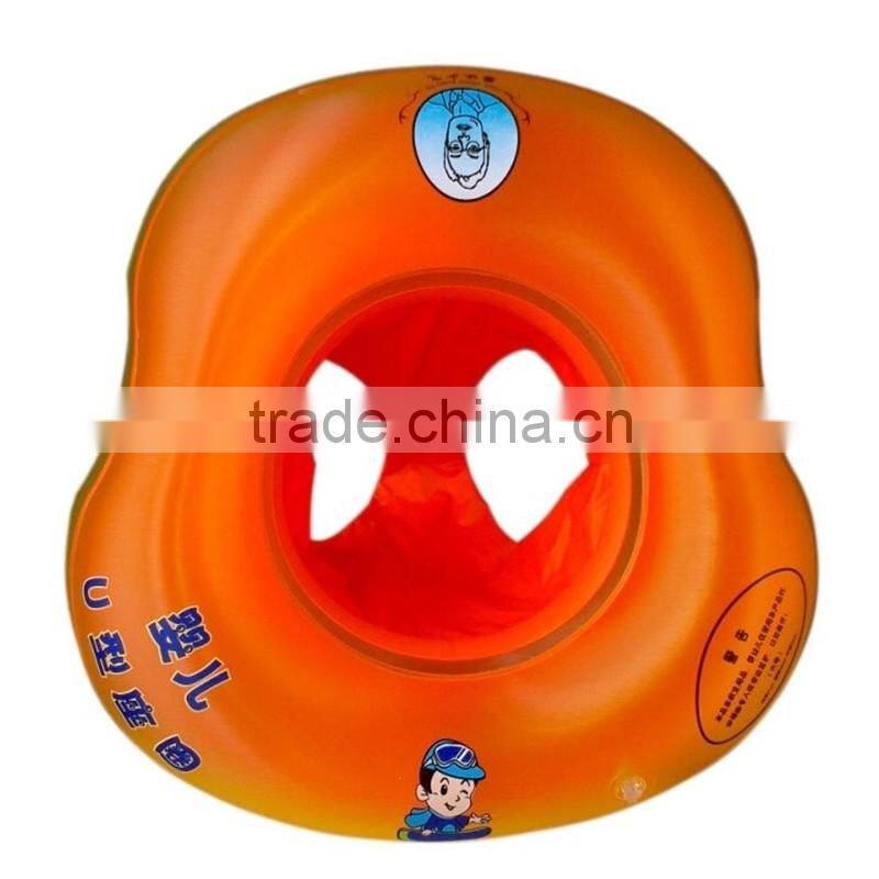 Blue&Orange Inflatable Baby Seat Baby seat float for Swimming Ring