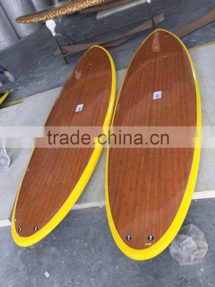 china manufacturer best quality sup stand up paddle board bamboo epoxi for water sports