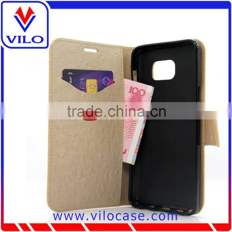 buckle Card slot Leather flip case for Samsung Note 5