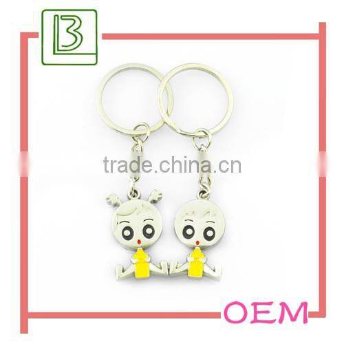 silver couple bear keychain valentine gifts for lovers