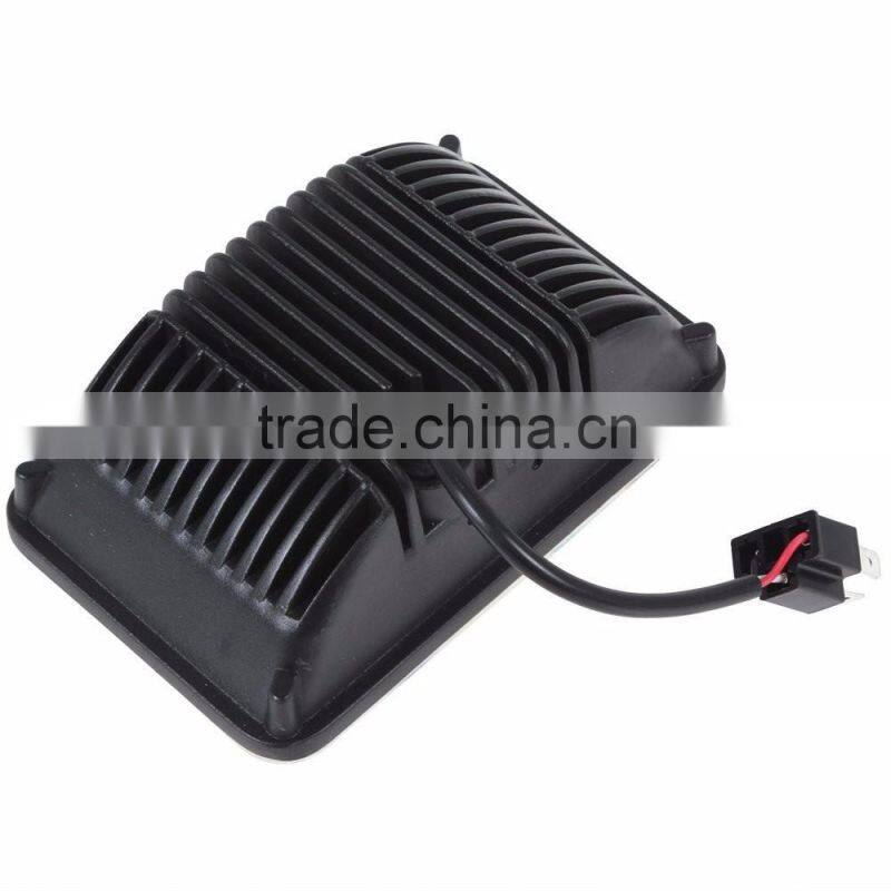 truck parts 4x6" 45w square 4x4 accessories led headlight high low beam headlamp for offroad Excavator, truck, heavy machinery