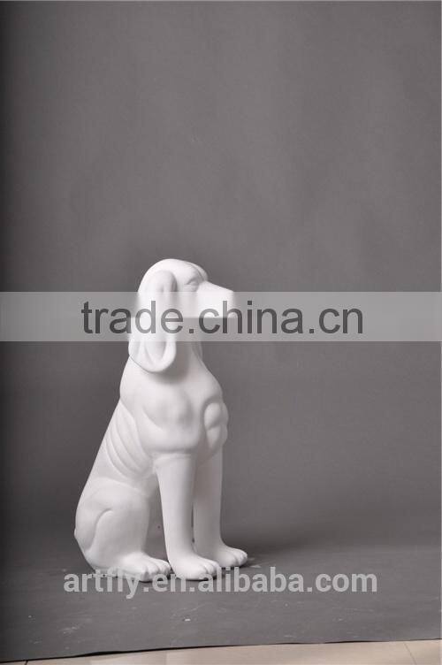 fiberglass dog statue display, dog mannequin