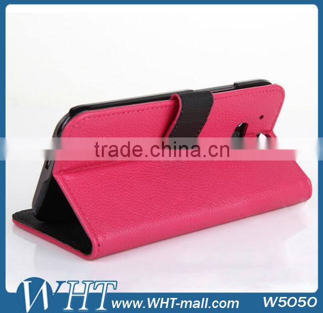 Leather Wallet Case For HTC M8, Purse Leather Case For HTC M8