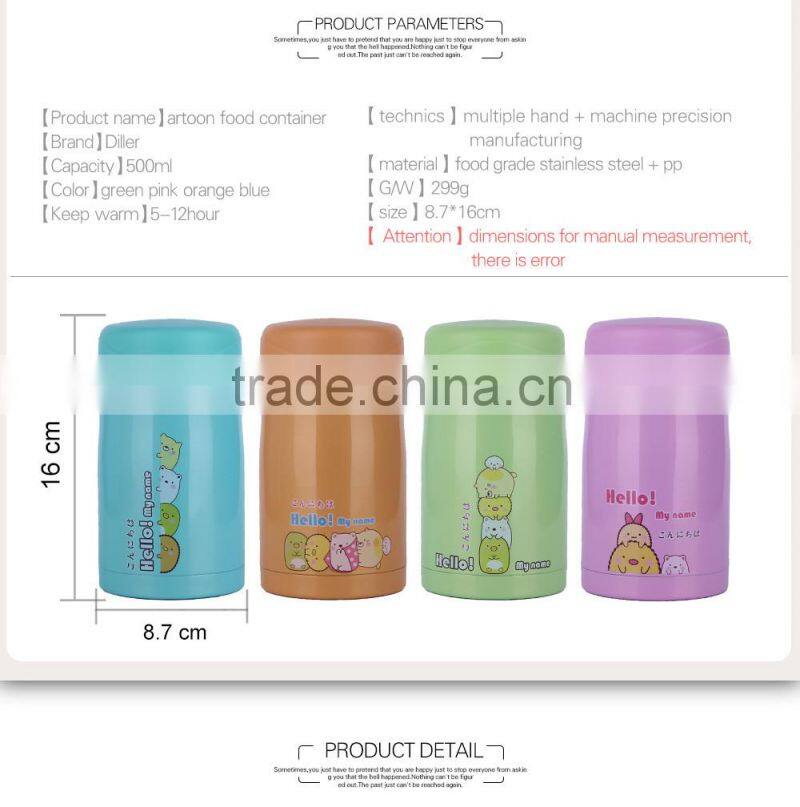 food warmer container stainless steel vacuum silicone food container