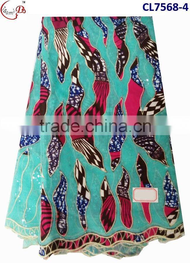 CL7568 2016 Chowleedee High quality Top Fashion Latest Design wax lace