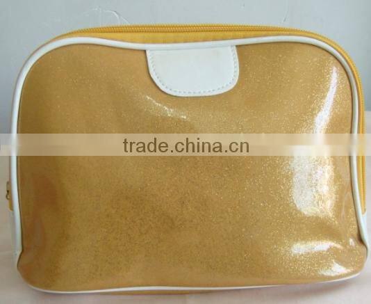 PU bling cosmetic bag made in china