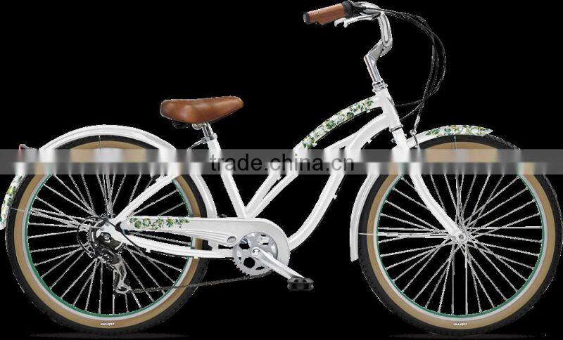 26 inch beach cruiser bike 7 sp cruiser bike for women (B-26051)