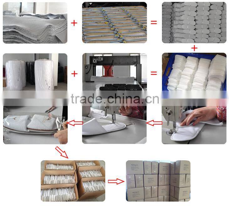 Luxury cotton airplane slippers/folding travel slippers/airline slippers