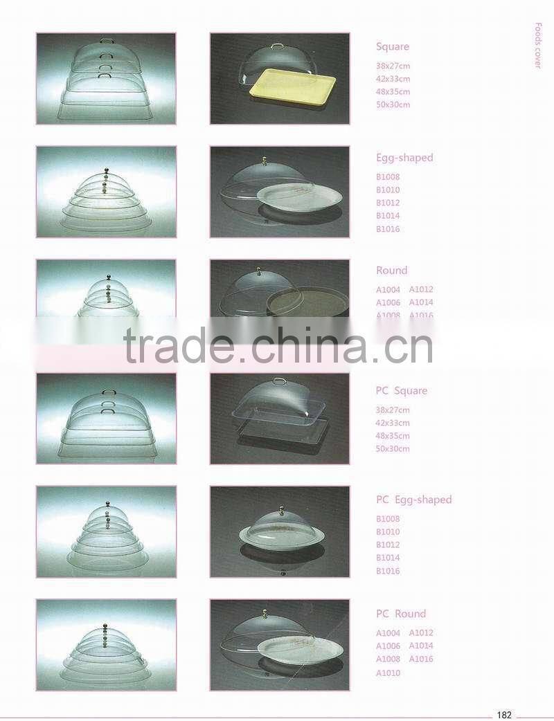 High quality plastic spraying kitchen food cover / Flat Top PC kitchen fruit Cover