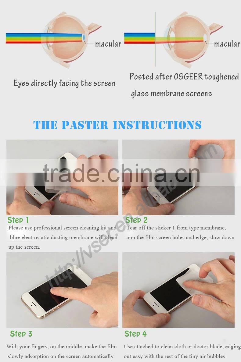 cellphone screen protector factory premium tempered glass for red mi 2