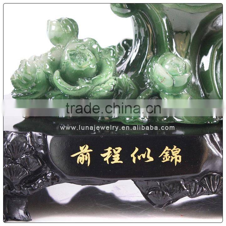 Resin Jade Chinese luckly horse ,Fengshui Horse ,resin horse trophy