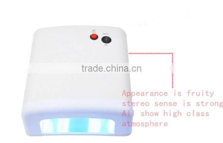 Wholesale nail art supplies phototherapy manicure kit mail 818 phototherapy machine 36 w 120 seconds timer nail phototherapy lam