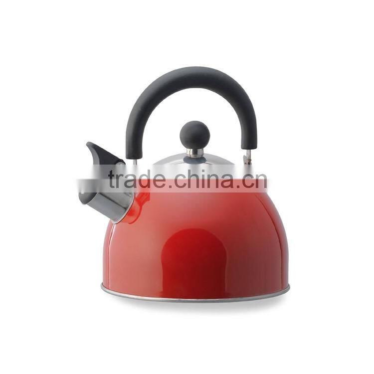 Heat retention easy to clean non-electric travel whistle kettle stainless steel water jug