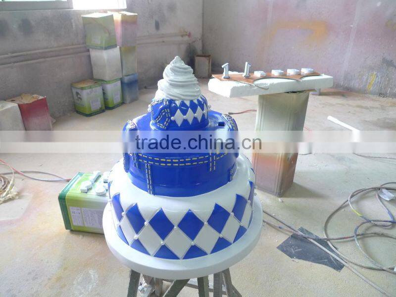 fiberglass birthday cake sculpture decorations