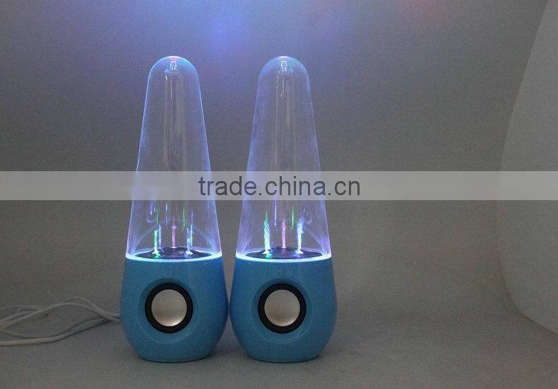 led water dance speaker stereo sound system for pc