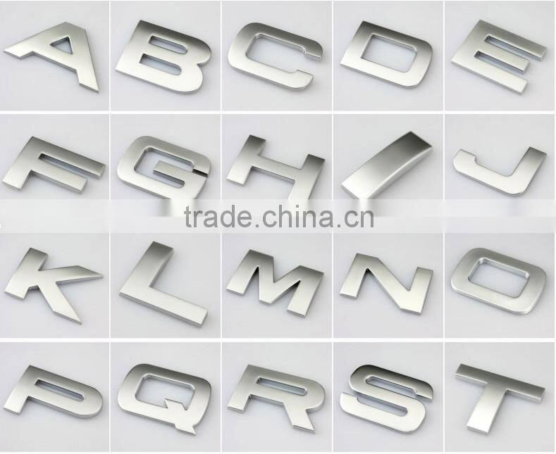New arrival adhesive car sticker chrome car logo 3M sticker