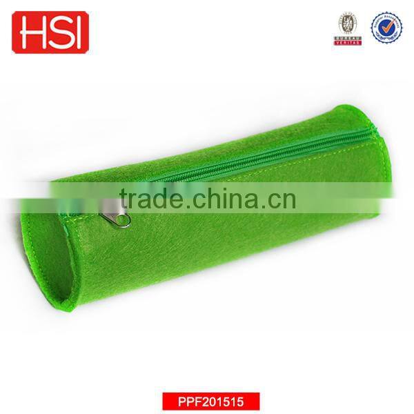 2016 best cylinder zipper pencil case for high school