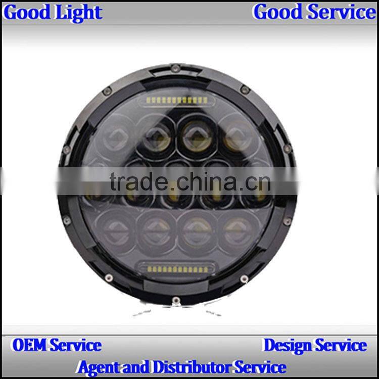 OVOVS Hot sales round car led driving work light 7inch 75w led headlight for cars