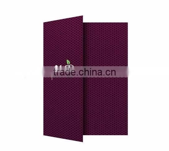 Black paper folder printing, OEM print company logo folders