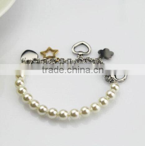 Pearl bracelet,faux pearl bracelet,glass pearl bracelet