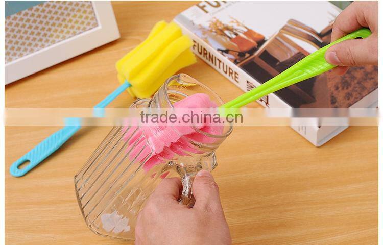 Sponge cup cleaning brush