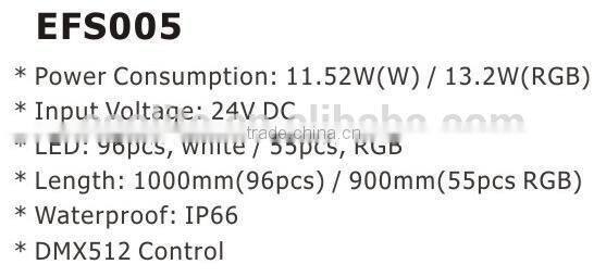 DMX512 Control IP67 Waterproof rigid bar ,aluminium profile led strip bar