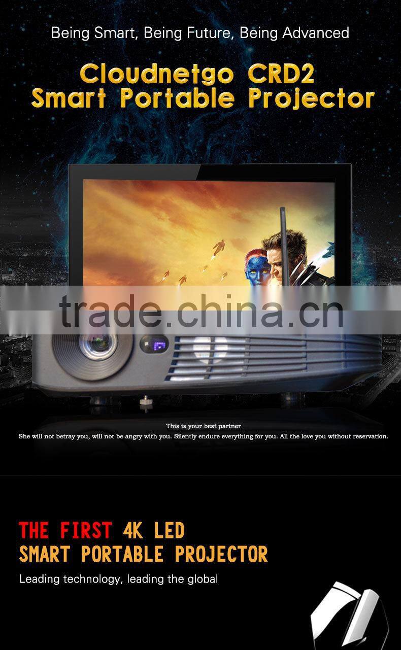 2016 Cloudnetgo smart projector icodis cb-100 mini Led FULL HD projector 2500 lumens support 1080p 3D,50000 hours life