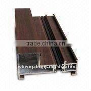 Wood grain aluminium profile for window