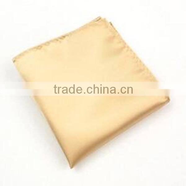 Factory Price Wedding Silk Solid Color Soft Pocket Square For Bridegroom