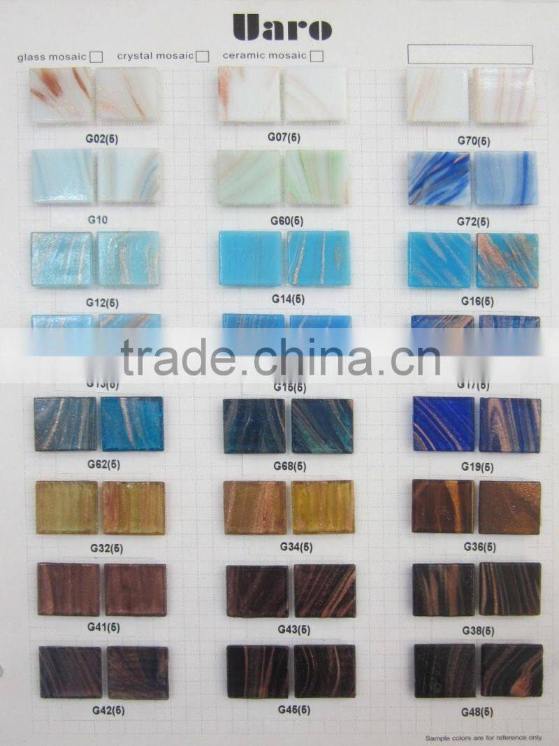 Golden-Vein Handmade Material Glass Mosaic chip