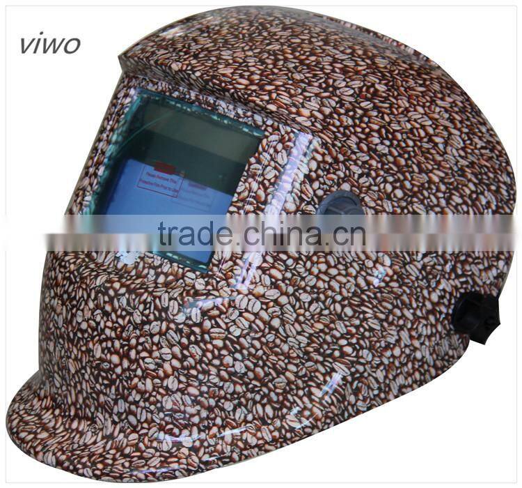 Coffee Solar Power Auto Darken Welding Helmet welding helmet with respirator