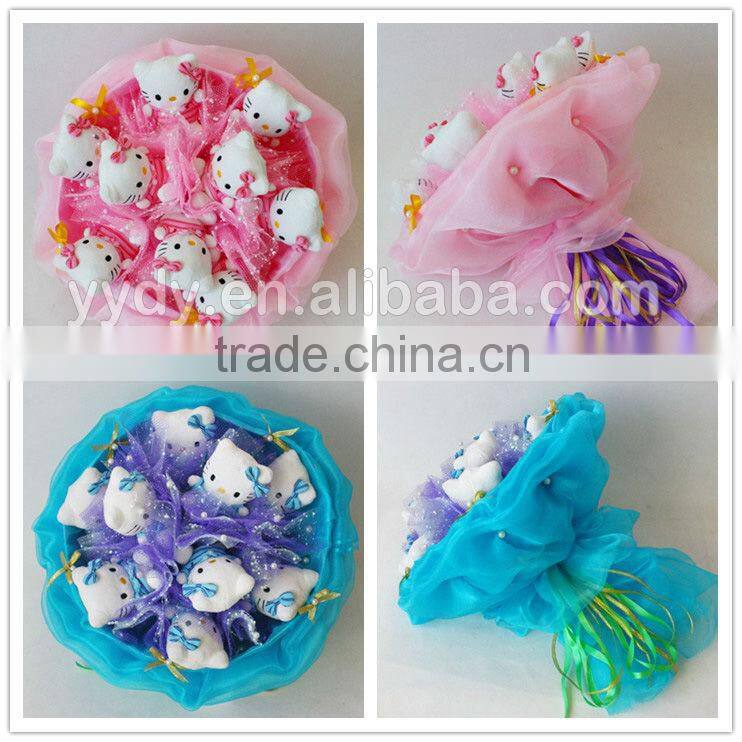 plush hello kitty bouquet valentine gift 2013